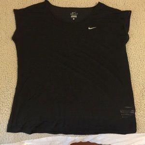 Black Nike Dri-Fit top. Size Large